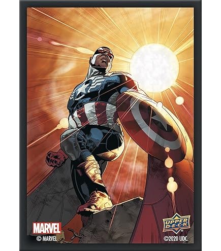 Amazon.com: Upper Deck Marvel Captain America Sleeves (67 mm x 92